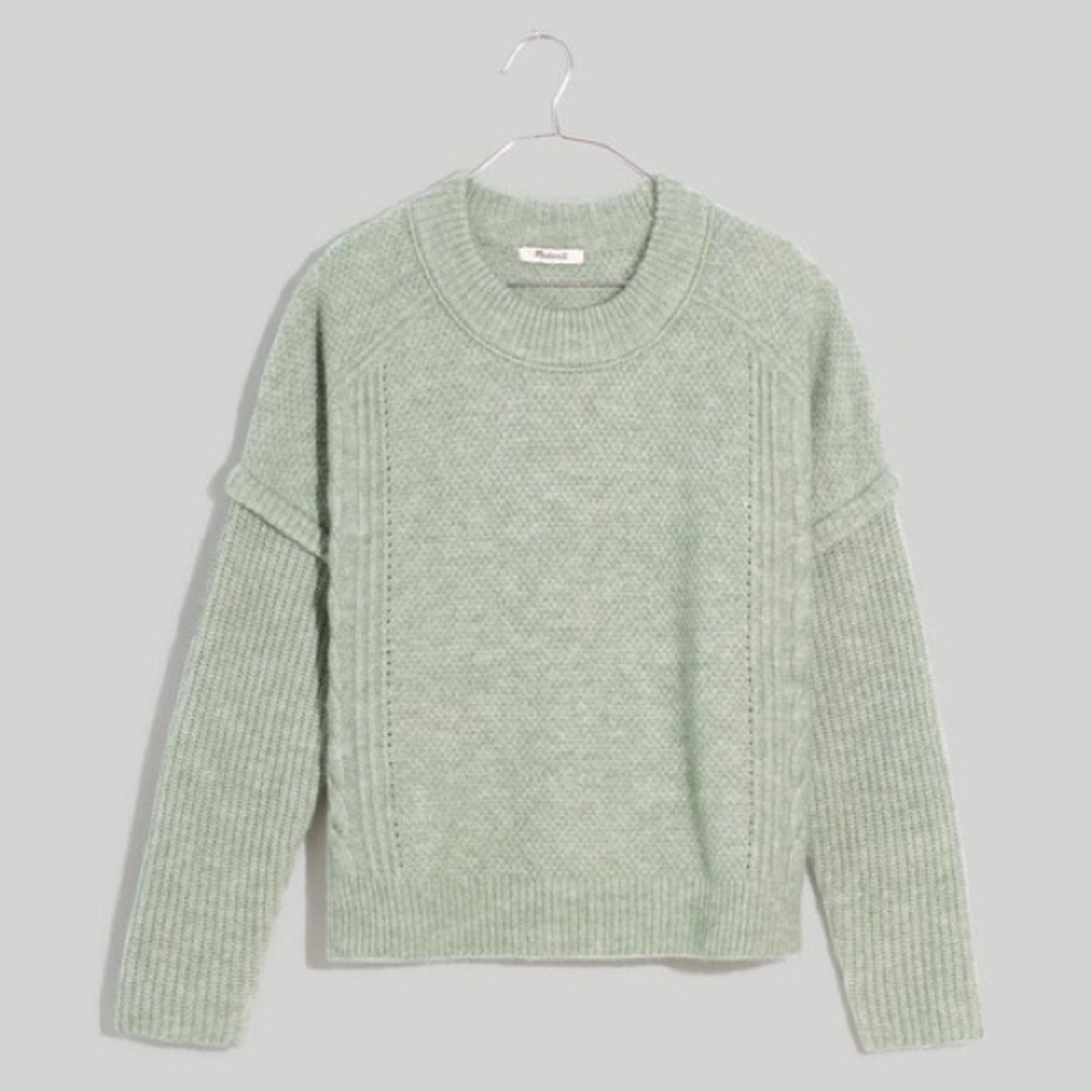 Madewell Women's Havener Cable Pullover Sweater Size M